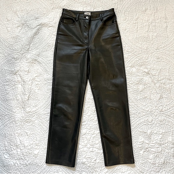 Aritzia Pants - Wilfred Melina Pant High-waisted Vegan Leather Aritzia
